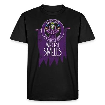 Wizard Jeu de rôle - T-shirt Premium bio Homme - noir - Devant - Nico (187cm)