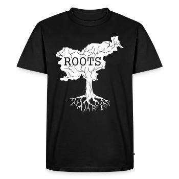 Slovenia Roots Slovene Slovenie Slovenier - T-shirt Premium bio Homme - noir - Devant - Nico (187cm)