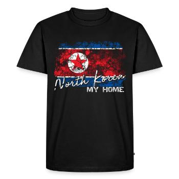 North Korea North Korea - Men's Premium Organic T-Shirt - black - Front - Nico (187cm)
