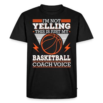 Basketballtrainer Basketball Trainer Coach - Männer Premium Bio T-Shirt - Schwarz - Vorne - Nico (187cm)