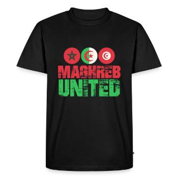 Maghreb United - Men's Premium Organic T-Shirt - black - Front - Nico (187cm)
