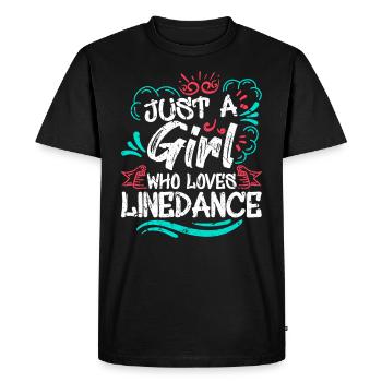 Linedance Cadeau - T-shirt Premium bio Homme - noir - Devant - Nico (187cm)