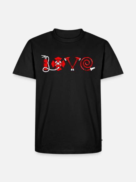 pompiers - T-shirt Premium bio Homme - noir