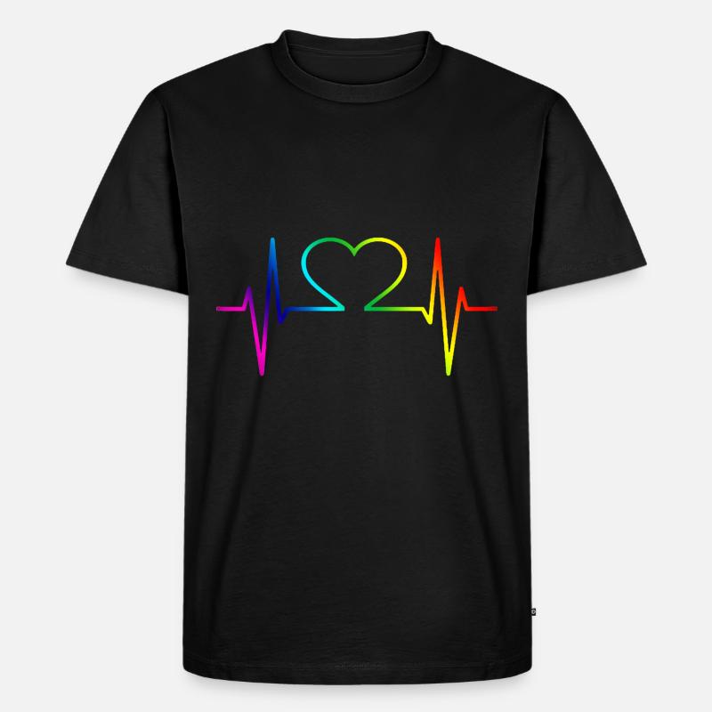 Gay Pride Geschenk - Männer Premium Bio T-Shirt - Schwarz