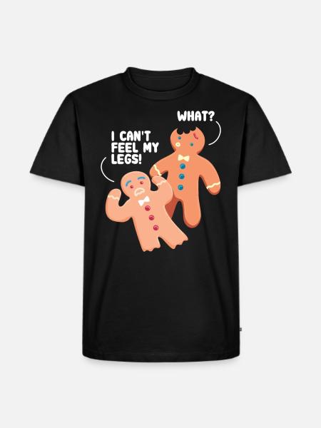 Gingerbread Gingerbread gingerbread man - Men's Premium Organic T-Shirt - black