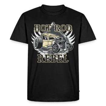 Hot rod voitures classiques voitures anciennes - T-shirt Premium bio Homme - noir - Devant - Nico (187cm)