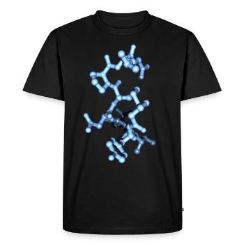 Oxytocin hormone - Men's Premium Organic T-Shirt - black - Front - Nico (187cm)