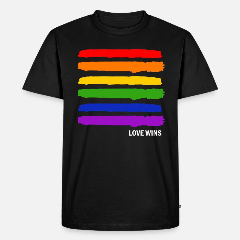 Gay Pride Geschenk - Männer Premium Bio T-Shirt - Schwarz