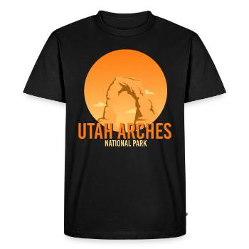 Utah Parc national - T-shirt Premium bio Homme - noir - Devant - Nico (187cm)