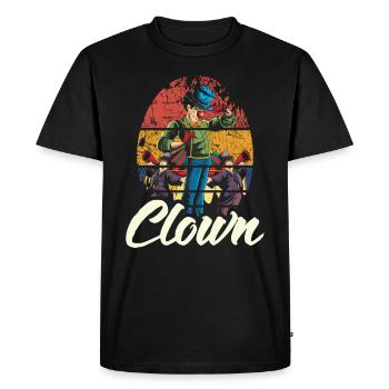 Clown Circus Funny Manege Funny Gift - T-shirt Premium bio Homme - noir - Devant - Nico (187cm)