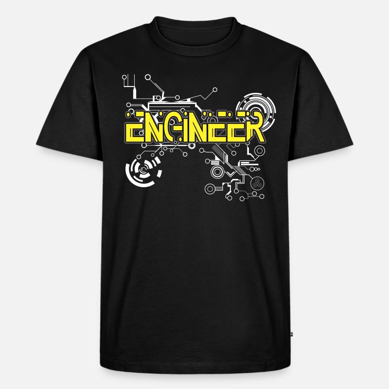 Engineer Technician Engineers Gifts - Men's Premium Organic T-Shirt - black