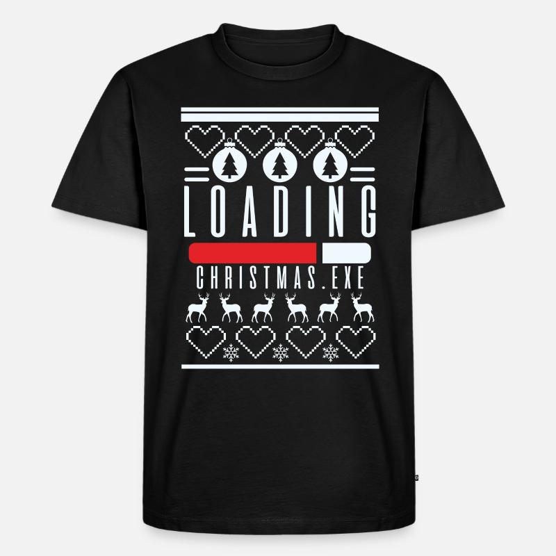 Admin Loading Christmas Weihnachten Geschenk - Männer Premium Bio T-Shirt - Schwarz