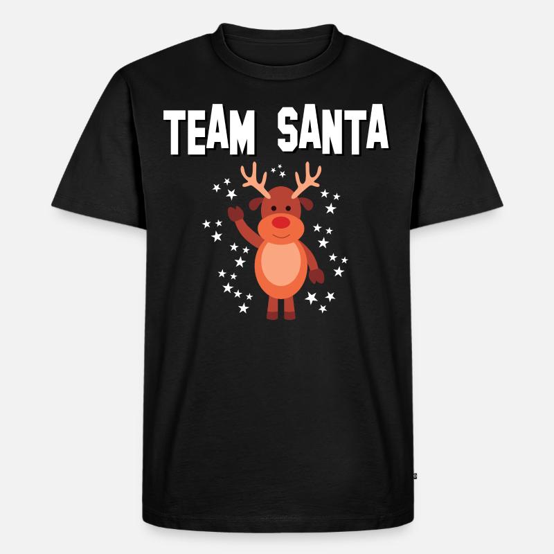 Team Santa - Männer Premium Bio T-Shirt - Schwarz