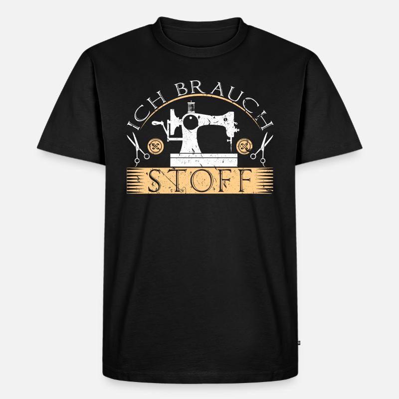 Nähen Handarbeit Schneider - Männer Premium Bio T-Shirt - Schwarz