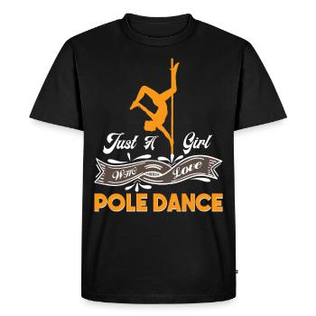 Pole dance pole dance pole dance dancer hobby - Men's Premium Organic T-Shirt - black - Front - Nico (187cm)