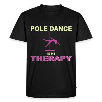 Pole dance pole dance pole dance dancer hobby - Men's Premium Organic T-Shirt - black - Front - Nico (187cm)
