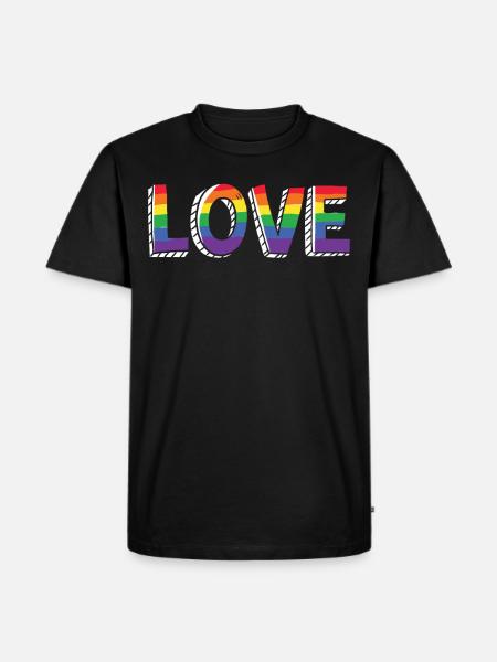 LGBTQ - T-shirt Premium bio Homme - noir