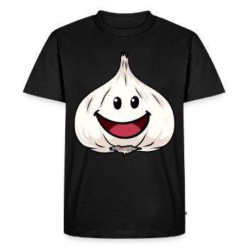 ail ail oignon cuisine légumes de cuisson - T-shirt Premium bio Homme - noir - Devant - Nico (187cm)