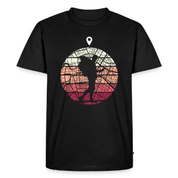 Geocaching Geocaches Geo Geocache Geography - Men's Premium Organic T-Shirt - black - Front - Nico (187cm)