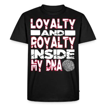 La loyauté et la royauté à l'intérieur de mon ADN Hip Hop Rap - T-shirt Premium bio Homme - noir - Devant - Nico (187cm)