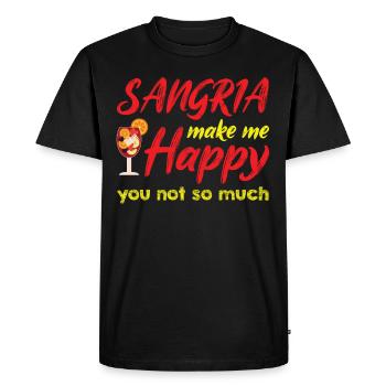 Vin de Sangria Espagne Boisson au vin Alcool - T-shirt Premium bio Homme - noir - Devant - Nico (187cm)
