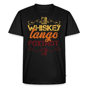 Dancer Dancing Whisky Tango Foxtrot Whiskey Plaisir - T-shirt Premium bio Homme - noir - Devant - Nico (187cm)