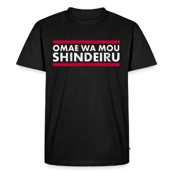 Omae Wa Mou Anime Shindeiru Merch Otaku Anime Mèmes - T-shirt Premium bio Homme - noir - Devant - Nico (187cm)
