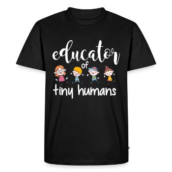 Primary school teacher Primary school teacher saying - Men's Premium Organic T-Shirt - black - Front - Nico (187cm)