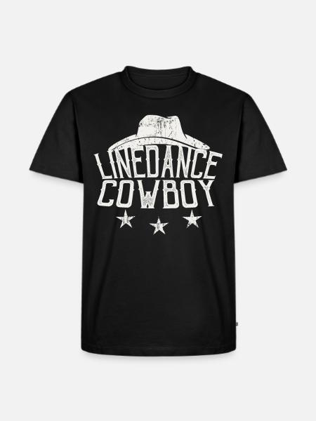 Linedance Cowboy Linedancer Gift - Men's Premium Organic T-Shirt - black