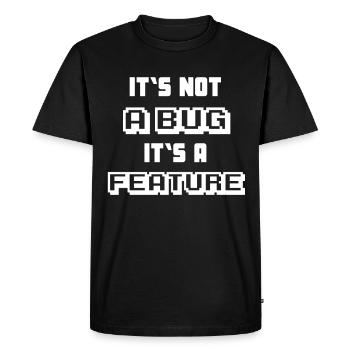 It's not a bug programmer - Men's Premium Organic T-Shirt - black - Front - Nico (187cm)