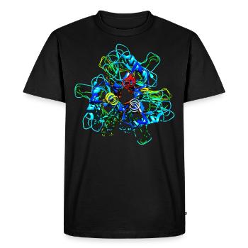 Native Tailspike Protein Molécule Bactériophage - T-shirt Premium bio Homme - noir - Devant - Nico (187cm)