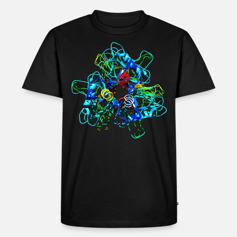 Native Tailspike Protein Molecule Bacteriophage - Men's Premium Organic T-Shirt - black