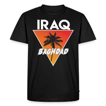 Iraqi with capital - Men's Premium Organic T-Shirt - black - Front - Nico (187cm)