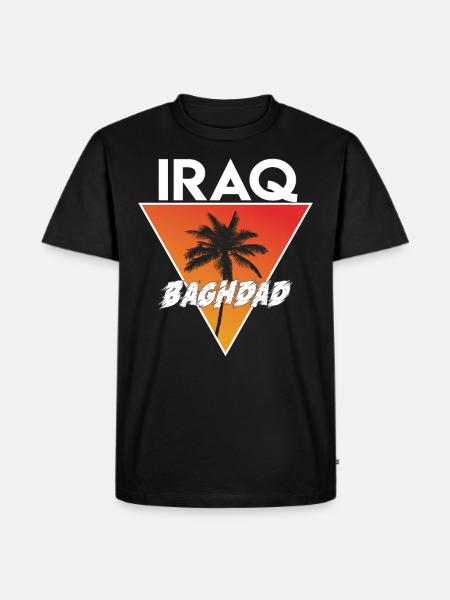 Iraqi with capital - Men's Premium Organic T-Shirt - black