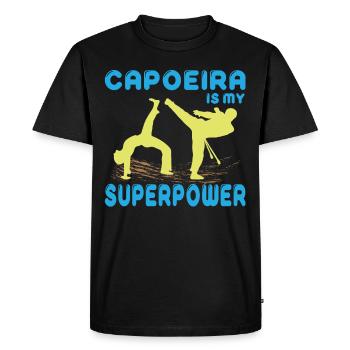 Capoeira arts martiaux combats danse Brésil cadeau - T-shirt Premium bio Homme - noir - Devant - Nico (187cm)
