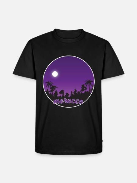 Morocco purple paradise - Men's Premium Organic T-Shirt - black
