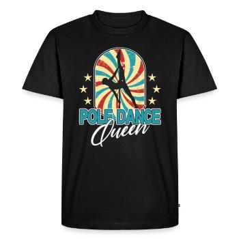 Pole Dance Queen Women Dancer Gift - T-shirt Premium bio Homme - noir - Devant - Nico (187cm)