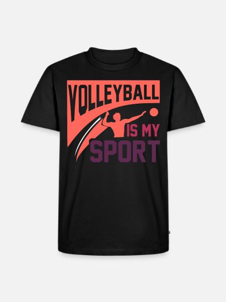 Volleyballerin Geschenk - Männer Premium Bio T-Shirt - Schwarz
