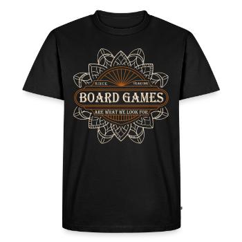 Board games chess RPG gamers board game - Men's Premium Organic T-Shirt - black - Front - Nico (187cm)