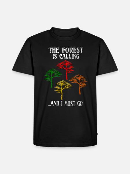Forest - Men's Premium Organic T-Shirt - black