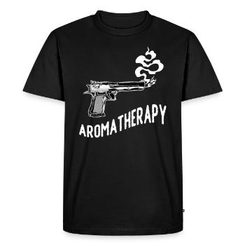Aroma Therapy Weapon Smoke Protect Gift - T-shirt Premium bio Homme - noir - Devant - Nico (187cm)