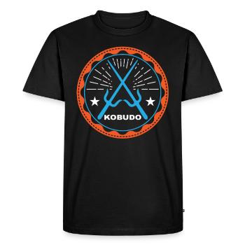Kobudo Japanese martial arts gift idea - Men's Premium Organic T-Shirt - black - Front - Nico (187cm)