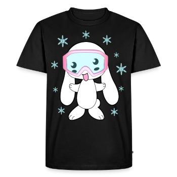 Skiing Bunny Skiing Skiing Apres Skiing - Men's Premium Organic T-Shirt - black - Front - Nico (187cm)