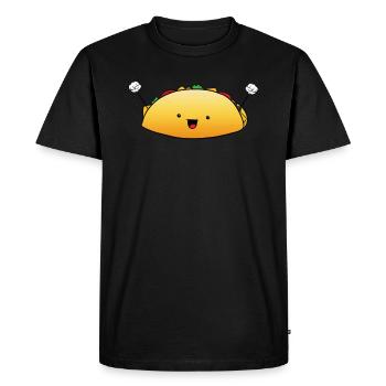 Taco - T-shirt Premium bio Homme - noir - Devant - Nico (187cm)