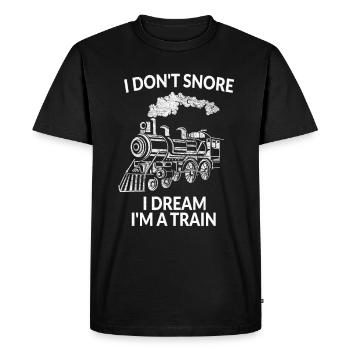 locomotive - T-shirt Premium bio Homme - noir - Devant - Nico (187cm)