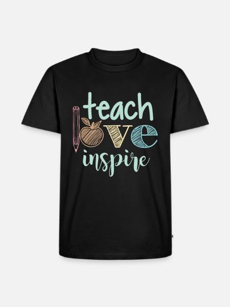 Enseignante Enseignante Professeur - T-shirt Premium bio Homme - noir