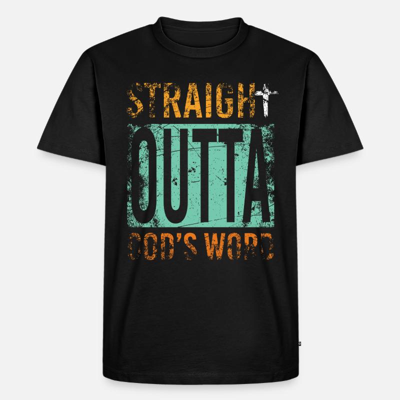 Christ Geschenk - Männer Premium Bio T-Shirt - Schwarz