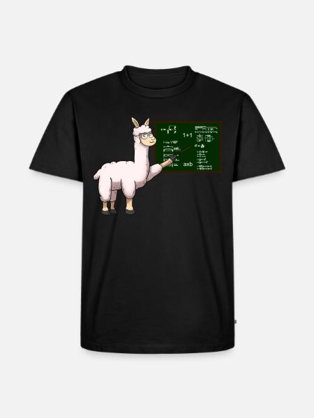 Professeur Lama Teacher - T-shirt Premium bio Homme - noir