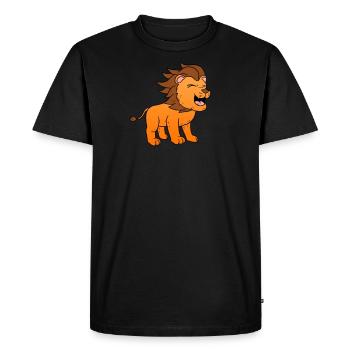 Lion lion - T-shirt Premium bio Homme - noir - Devant - Nico (187cm)