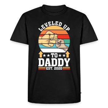 Passé au niveau de Daddy 2020 Dad Dad Gift Gamer - T-shirt Premium bio Homme - noir - Devant - Nico (187cm)